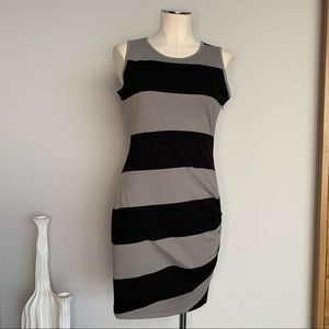 Black and Gray Stripe Dress